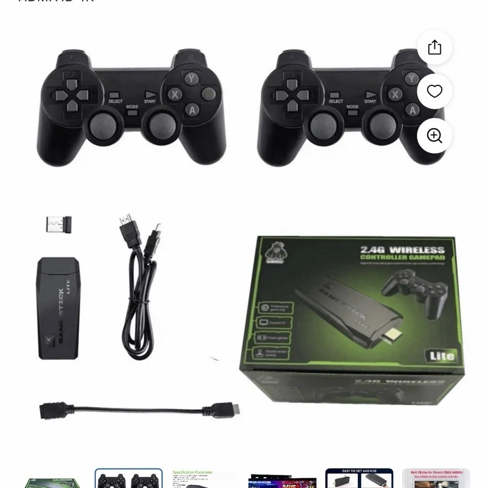 Black M8 Game Console U Bao 2.4g Wireless PS1 TV Game Console U8 HDMI HD 4K